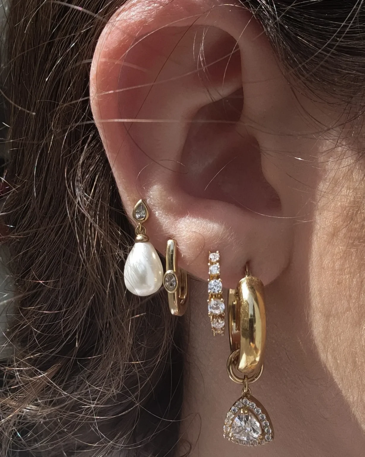 עגילי קתרין גדולים