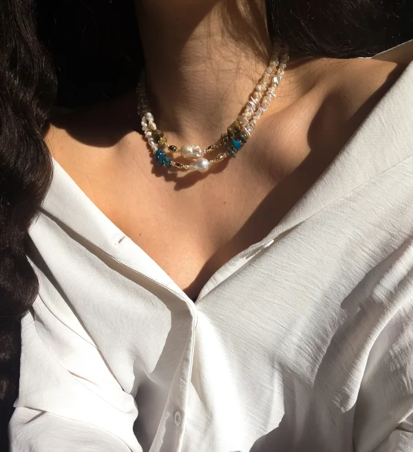 Perla Azzura Necklace